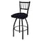 Holland Bar Stool Co 30" Swivel Bar Stool, Pewter Finish, Canter Twilight Seat 81030PW002 - alternate 1